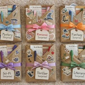 Surprise Book Gift Set with Colorful Ribbons